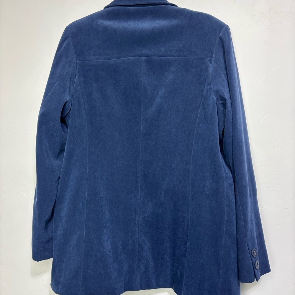 London Fog Women's Blue Coat Button Front Large - Picture 5 of 8